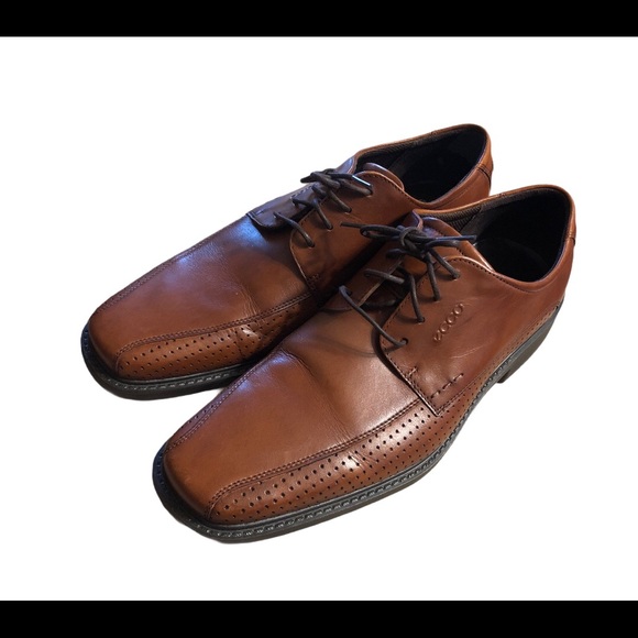 Ecco Shock Point Men’s Lace up Leather Brown Sz:45 main image 10